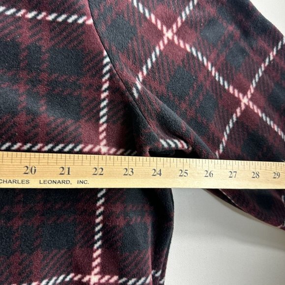 Frye and Co Fleece Sweater Jacket Plaid 1/4 Zip Pullover Mens Size 2XL - Picture 6 of 9